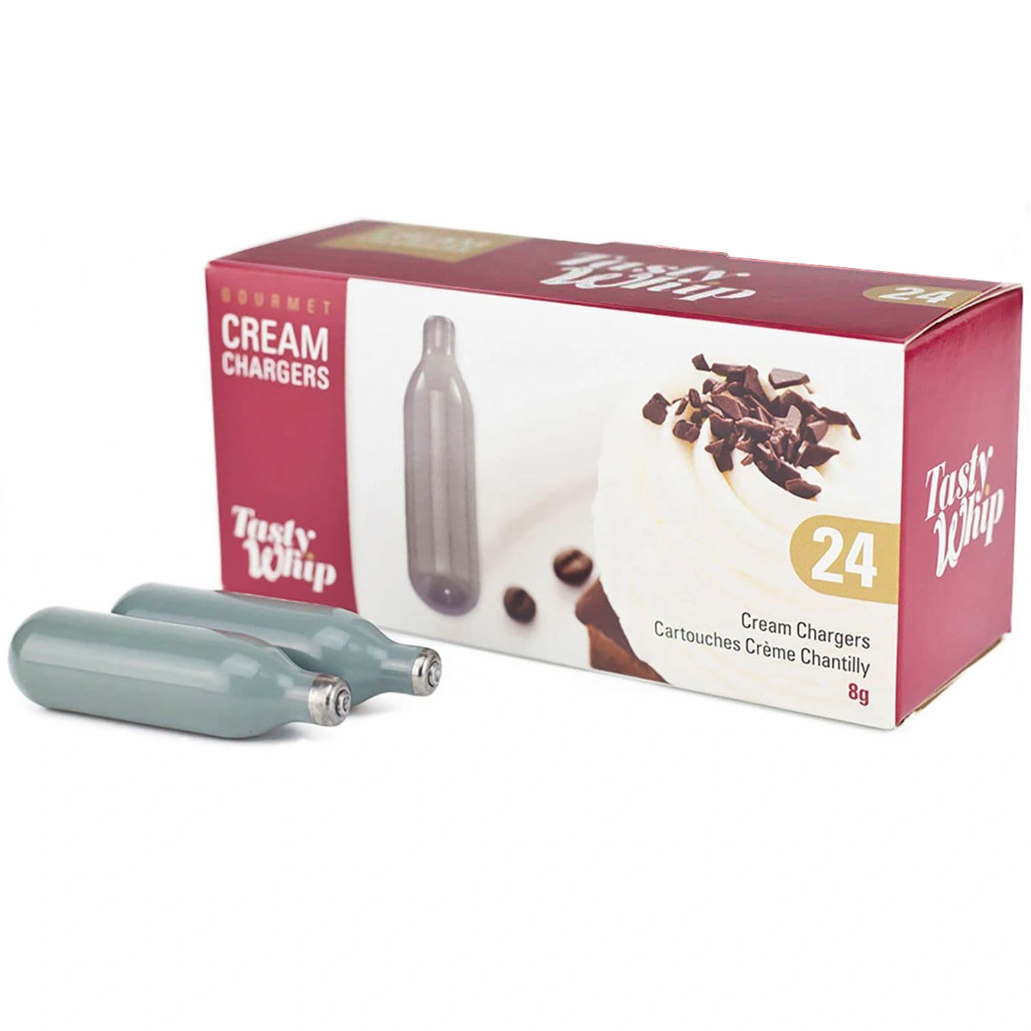 Cream Chargers Tasty Whip - Pack of 24 (CLEARANCE - Slightly Rusty)