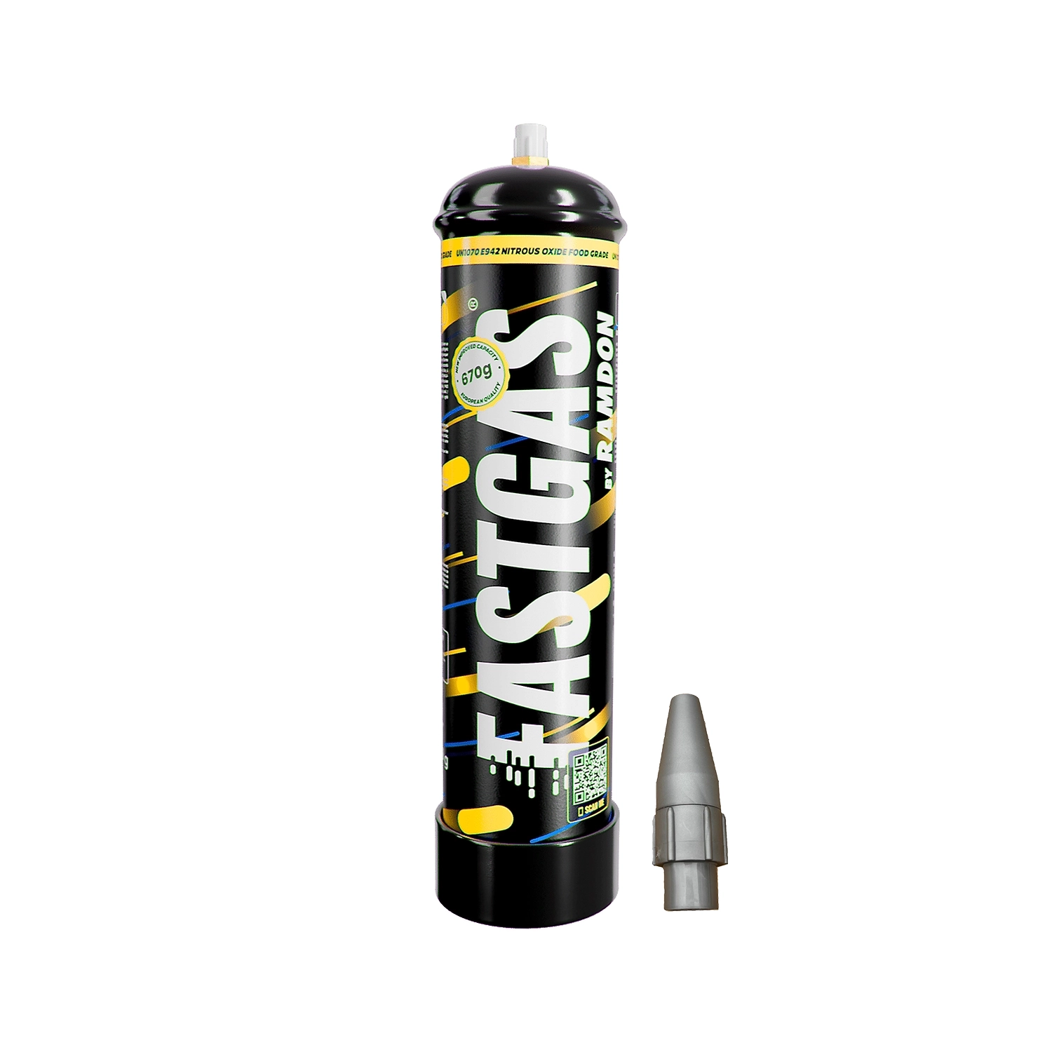 Cream Chargers by    Fast Gas x 1 (670g N2O)