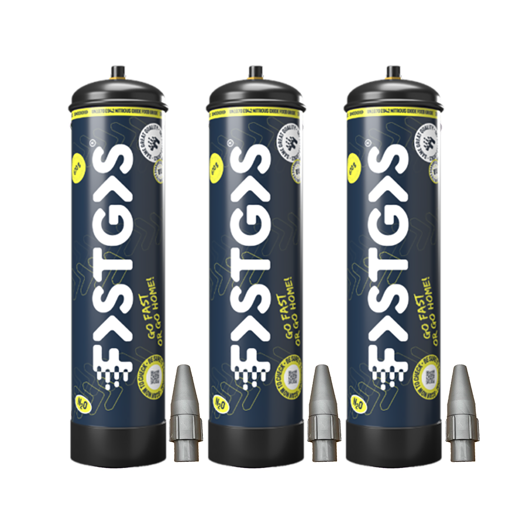 Cream Chargers by   Fast Gas x 3 (670g N2O)