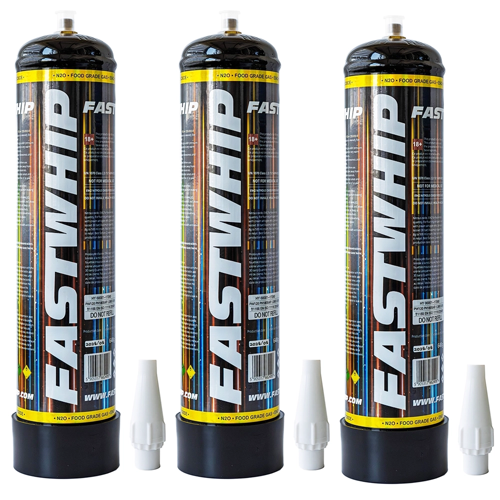 Cream Chargers by   Fast Whip x 3 (640g N2O)