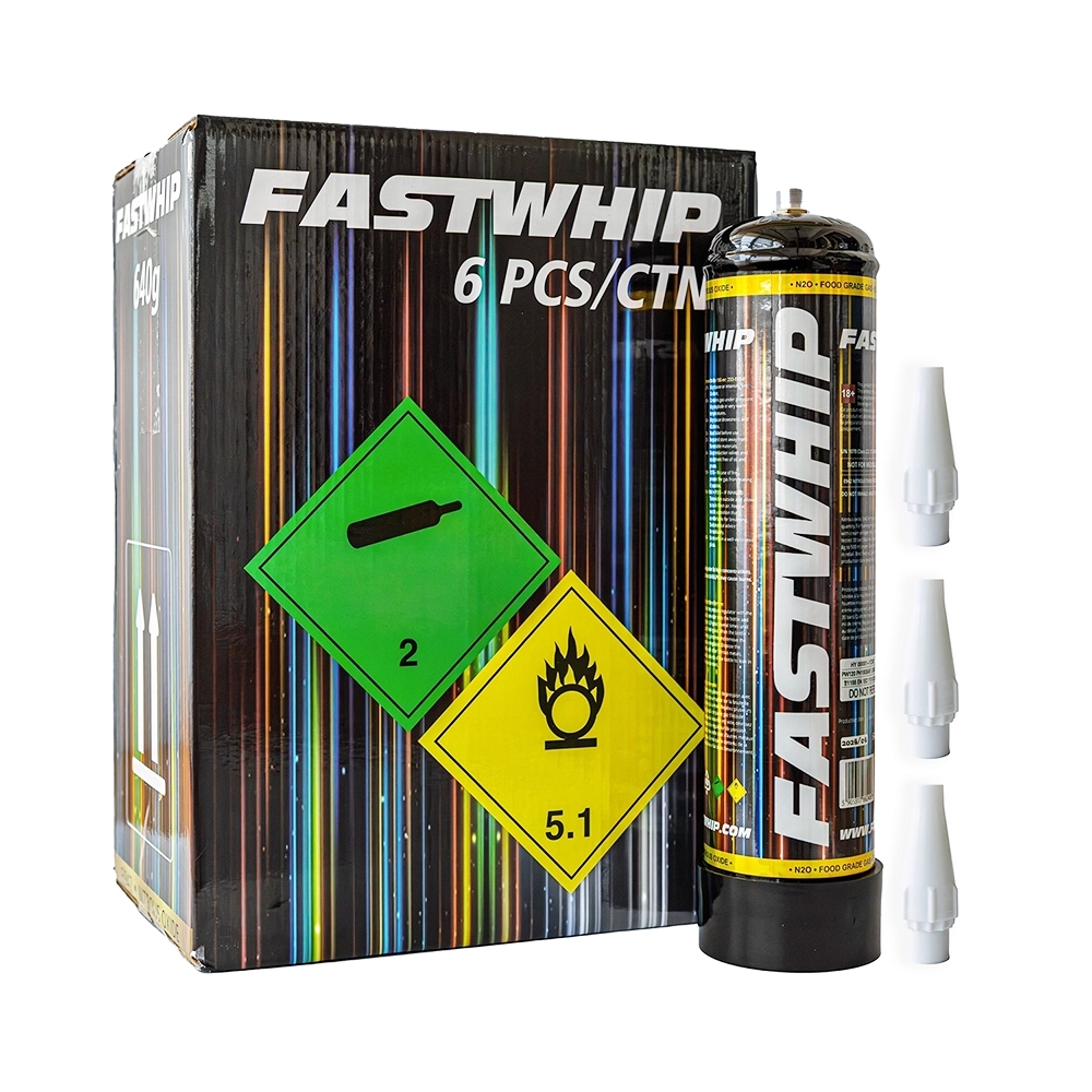 Cream Chargers by Fast Whip (640g N2O) Case of 6 - Business Only