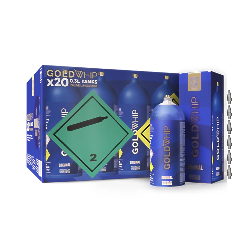 Gold Whip Mini Cream Chargers 200g Wholesale (Case of 20) Businesses Only