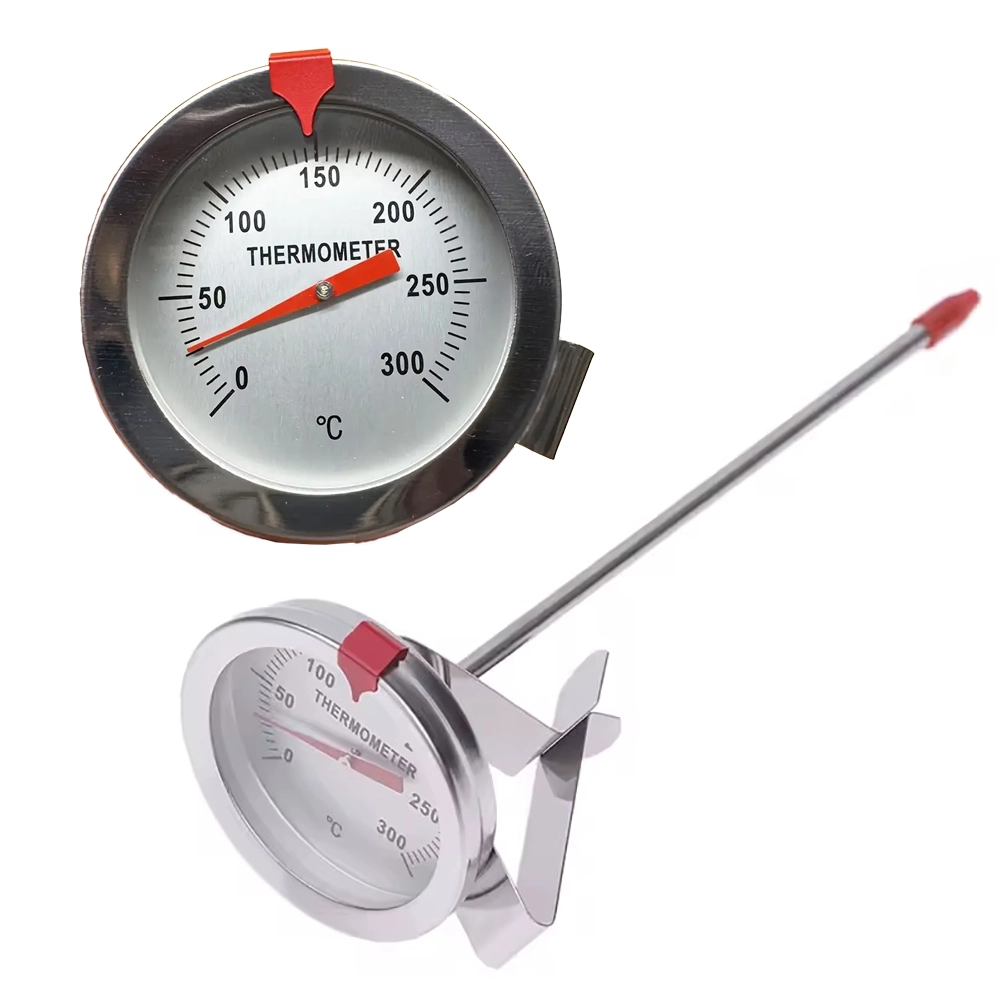 Milk Jug Large Display Thermometer With Moveable Marker (150mm Stalk)