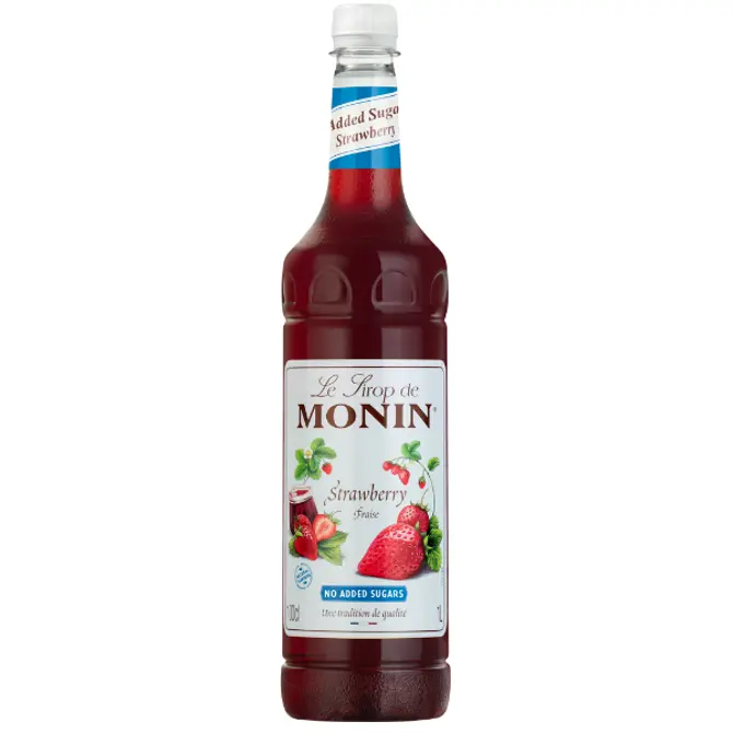 Monin Syrup - Strawberry (No Added Sugar) 1 Litre