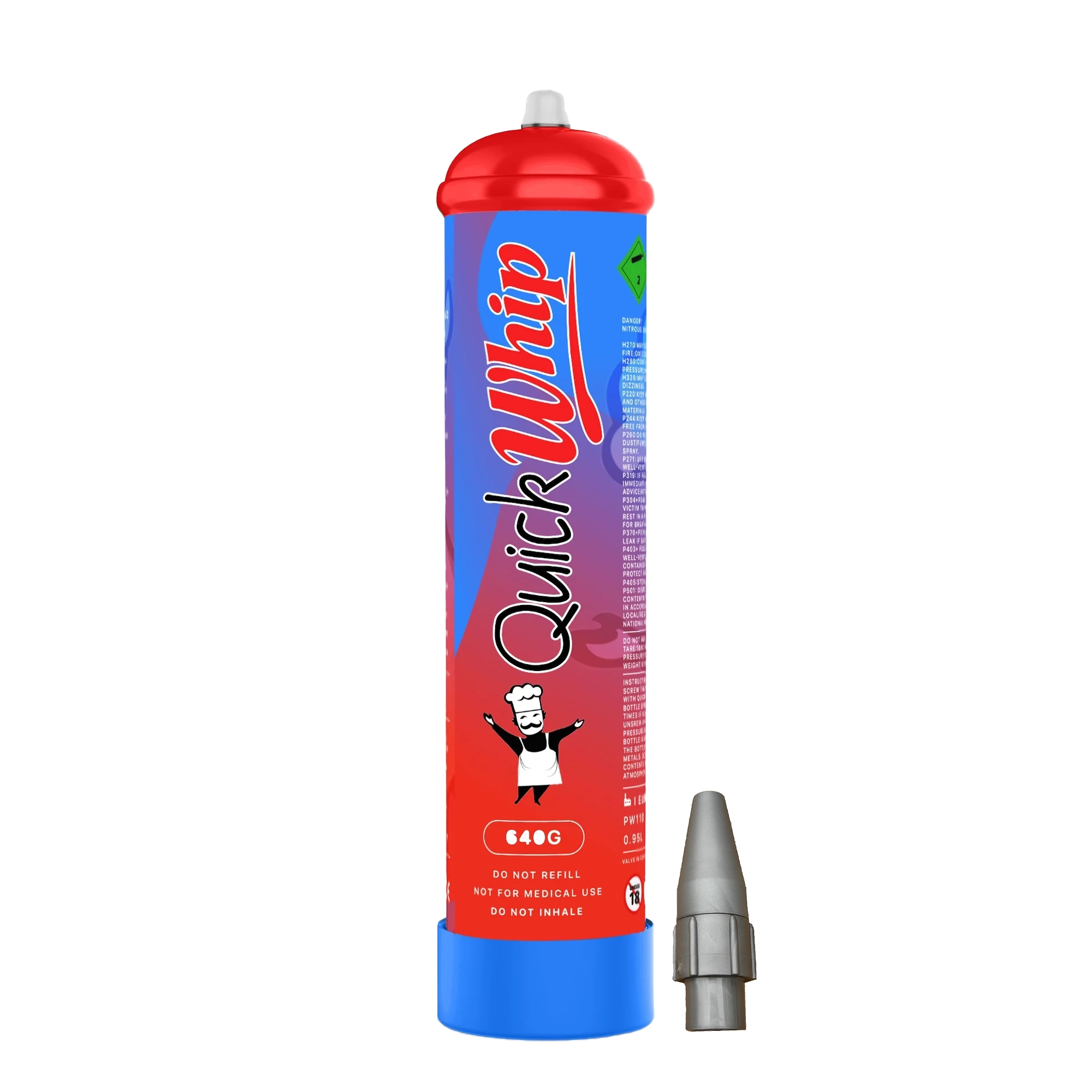 Cream Chargers by     Quick Whip x 1 (640g N2O)