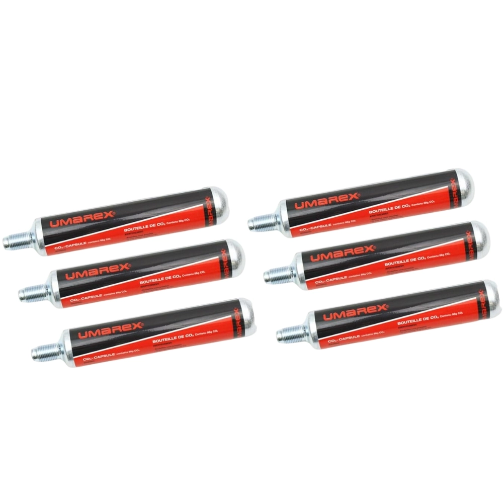 88g  Umarex Threaded CO2 Cartridge (Box of 6 Cartridges)