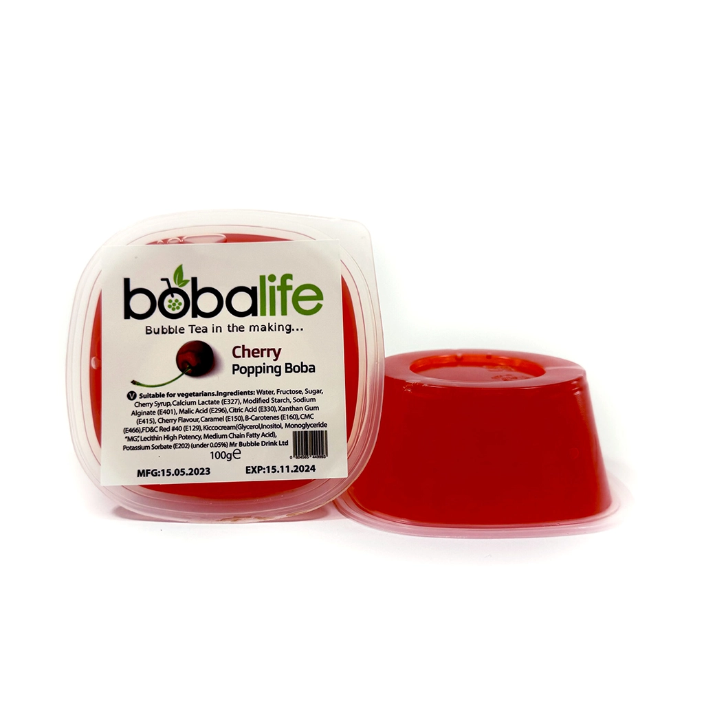 Cherry Bubble Tea Pearls by Boba Life (100g) Premium Taiwanese Boba