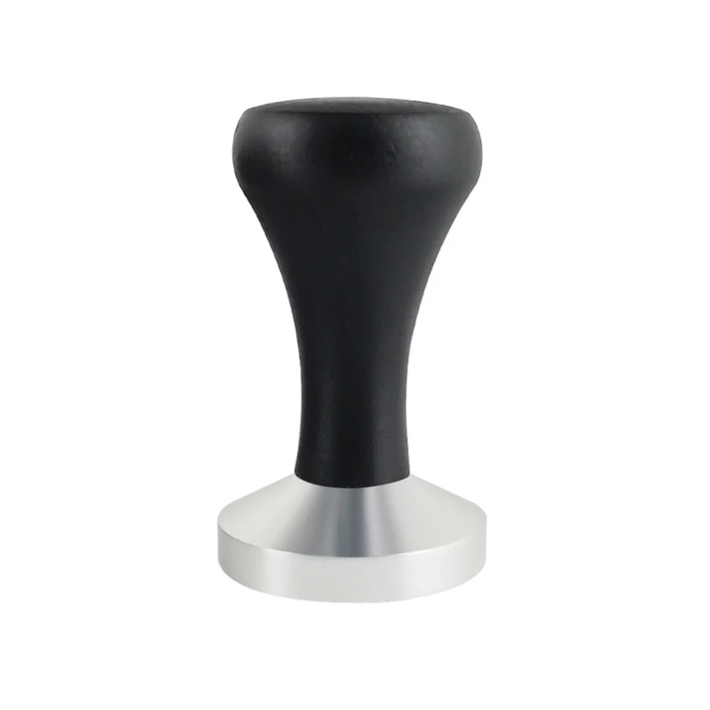 Tamper - Flat Base 53mm (Black Wooden Handle)