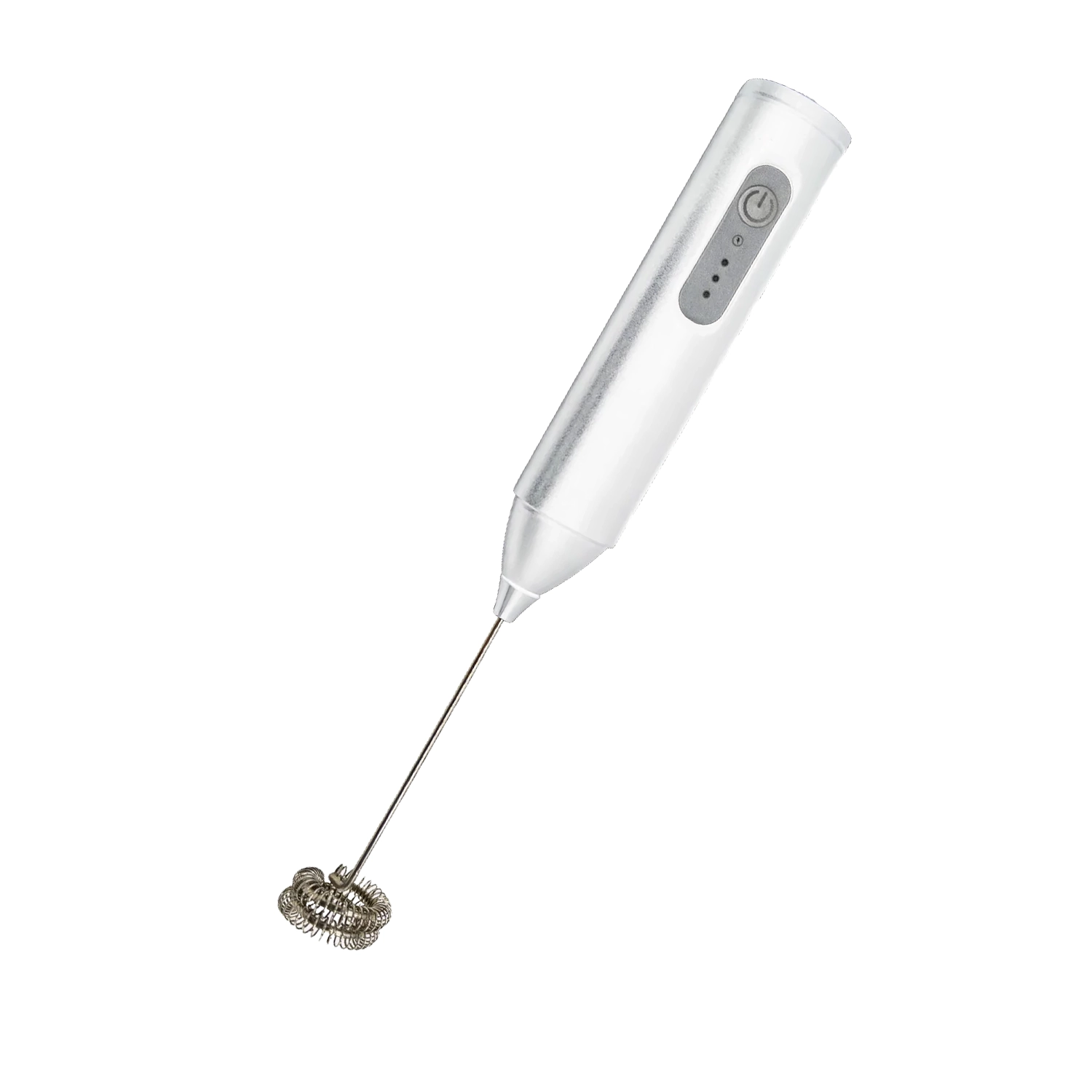 Handheld Rechargeable Electric Milk Frother - White